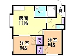 間取図画像 2LDK
