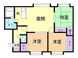 ニューファミリーB 3LDKの間取図画像