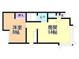 グラナダ77 1LDKの間取図画像