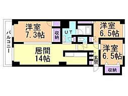 エスペランサ宮下 3LDKの間取図画像