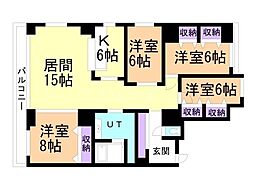 M117 4LDKの間取図画像