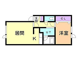 間取図画像 1LDK
