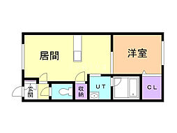 Lagtime 1LDKの間取図画像