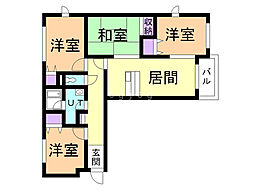 シャンノール神居 4LDKの間取図画像