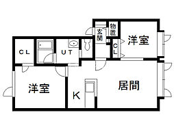 間取図画像 2LDK
