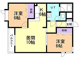 間取図画像 2LDK