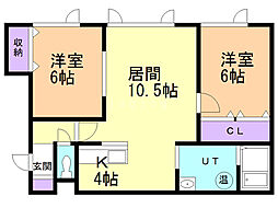 間取図画像 2LDK