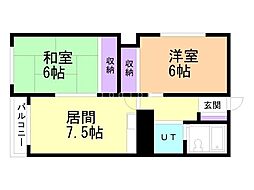 北都ハイツ 3階/-