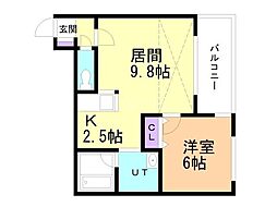 間取図画像 1LDK