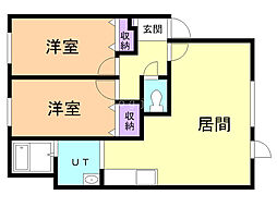 間取図画像 2LDK