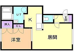 間取図画像 1LDK