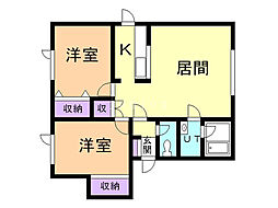 間取図画像 2LDK