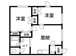 間取図画像 2LDK