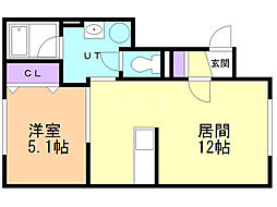 間取図画像 1LDK