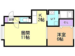 間取図画像 1LDK