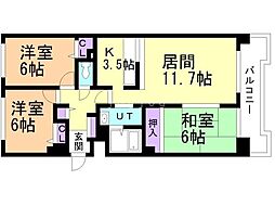 間取図画像 3LDK