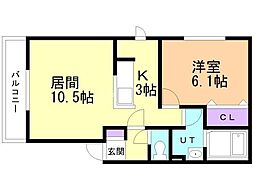 間取図画像 1LDK