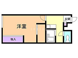 レオパレスドリームコート 1Kの間取図画像