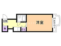 メゾン・ド・ノール 1Kの間取図画像