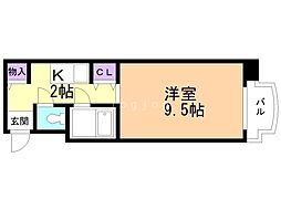 メゾン・ド・ノール 1Kの間取図画像