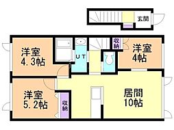 グランテイク22 3LDKの間取図画像