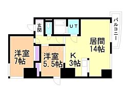 トーワグリーンヒル6条 3LDKの間取図画像