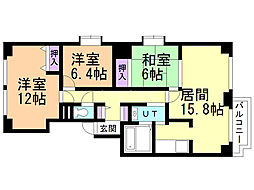 カサ・パラシオン 3LDKの間取図画像