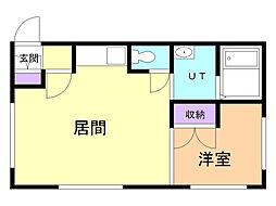 エムズライフ 1LDKの間取図画像