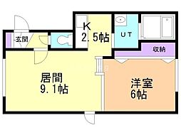 Schirm 1LDKの間取図画像