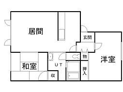 ForestHighstA 2LDKの間取図画像