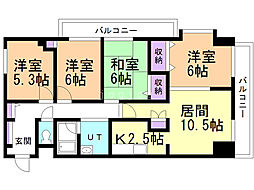 オークヒルズ2・6 4LDKの間取図画像