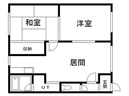 ハイツ216 2LDKの間取図画像