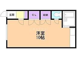ハイツスコラ ワンルームの間取図画像