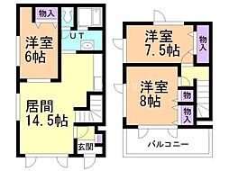 アメニティ永山 3LDKの間取図画像