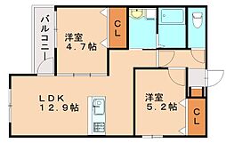 間取図画像 2LDK