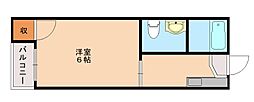 リベルタテイク8 1Kの間取図画像