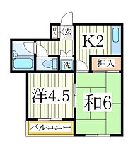 アブニール南柏  ｜ 千葉県柏市南柏2丁目（賃貸マンション2K・2階・33.93㎡） その2