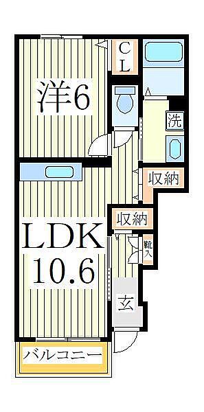 ホワイトプラザ ｜千葉県白井市根(賃貸アパート1LDK・1階・42.19㎡)の写真 その2