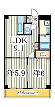 クレイスヴィラ  ｜ 千葉県我孫子市南新木1丁目（賃貸マンション2LDK・1階・45.63㎡） その2