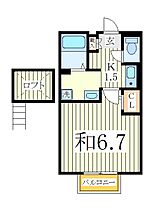 サンハウスナカノI  ｜ 千葉県野田市山崎（賃貸アパート1K・2階・23.59㎡） その2