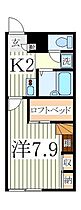 メゾンシャルム  ｜ 千葉県白井市冨士（賃貸アパート1K・2階・23.18㎡） その2