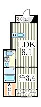 セラヴィ  ｜ 千葉県柏市今谷上町4丁目（賃貸アパート1LDK・1階・31.47㎡） その2