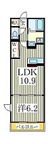 ハーモニー  ｜ 千葉県柏市高田（賃貸マンション1LDK・2階・42.38㎡） その2