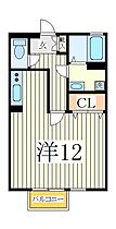 クレールコート  ｜ 千葉県野田市山崎貝塚町（賃貸アパート1R・2階・33.26㎡） その2