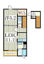 フラーゼ  ｜ 千葉県流山市おおたかの森北3丁目（賃貸アパート1LDK・2階・43.47㎡） その2