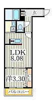 AJ南柏SouthII  ｜ 千葉県柏市豊四季（賃貸アパート1LDK・2階・30.38㎡） その2