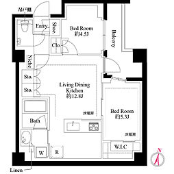 間取図画像 2LDK
