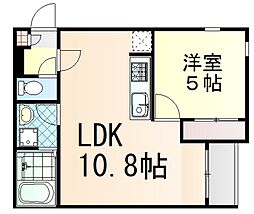 REGALEST 牛田本町 1LDKの間取図画像