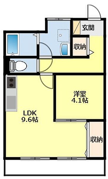 愛知県みよし市三好町小坂(賃貸マンション1LDK・2階・42.90㎡)の写真 その2