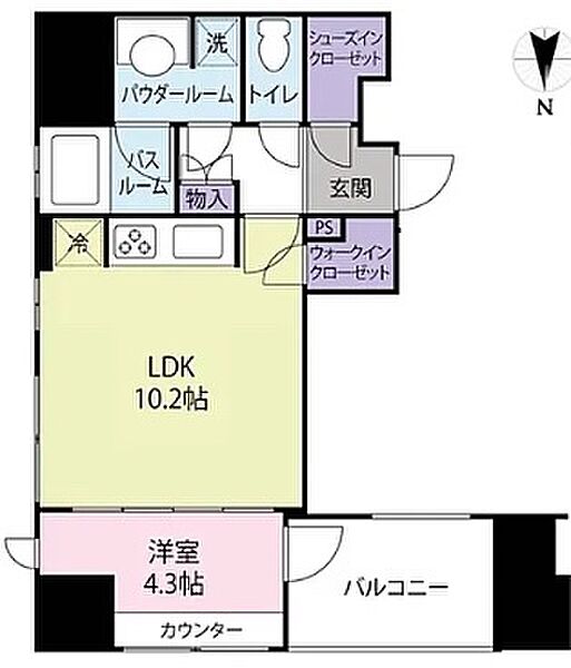 東京都中央区八丁堀４丁目(賃貸マンション1LDK・2階・40.02㎡)の写真 その2